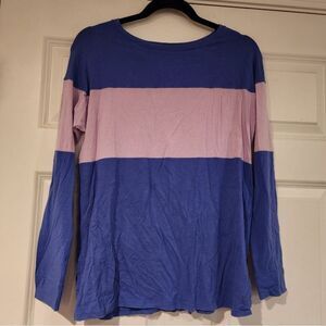 Lilly Pulitzer blue and purple long sleeve top Xs